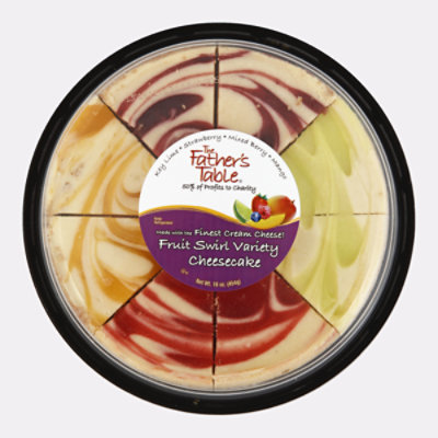 Fruit Swirl Variety Cheesecake - 16 Oz - Image 1