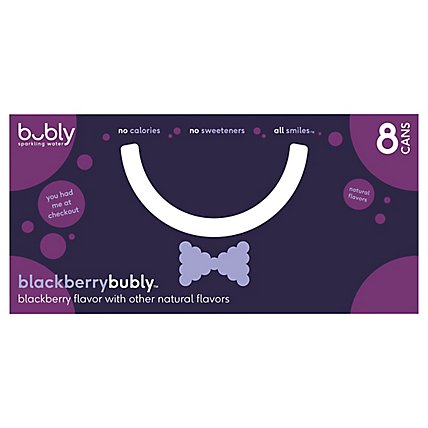 bubly Sparkling Water Blackberry Cans - 8-12 Fl. Oz. - Image 2