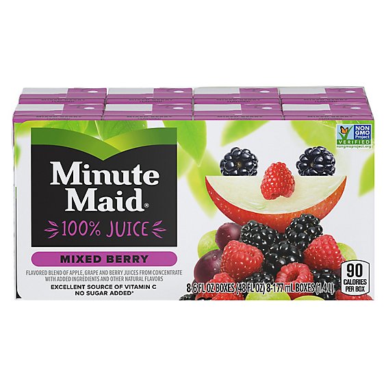 Minute Maid Juice Mixed Berry Cartons - 8-6 Fl. Oz.