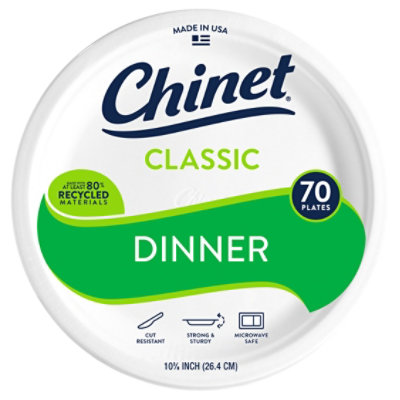 Chinet Cw 10 3/8 Inch Dinner Plate - 70 Count