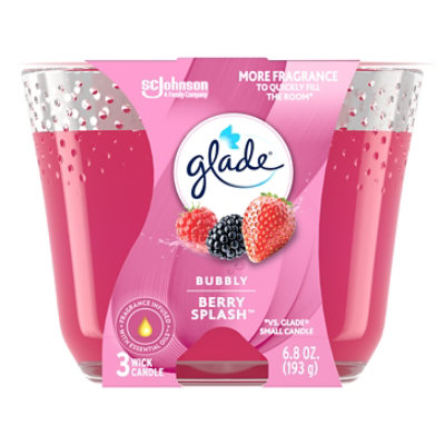Glade Lto 3 Wick Candle Berry Pop - Each - Image 2