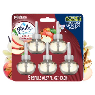 Glade Plugins Apple Cinnamon Scented Oil Air Freshener Refill 5 Count - 0.67 Oz - Image 2