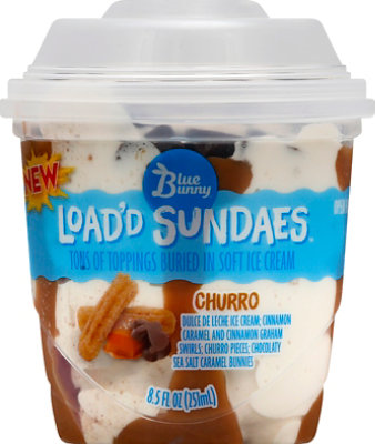 Blue Bunny Load D Sundaes Ice Cream Churro - 8.5 Fl. Oz. - Image 2