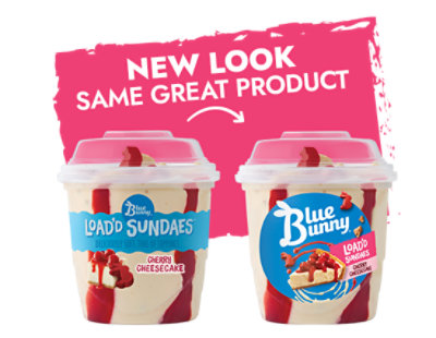 Blue Bunny Load'd Sundaes Cherry Cheesecake Cup - 8.5 Oz - Image 5