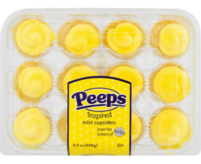 Tb Peeps Premium Cupcakes 12 Pack - 9.2 Oz