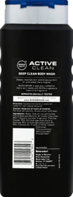 NIVEA MEN Body Wash Deep Active Clean Charcoal - 16.9 Fl. Oz. - Image 3