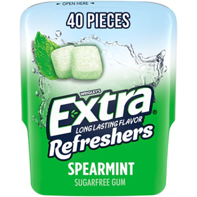 Extra Refreshers Sugar Free Chewing Gum Spearmint - 40 Count - Image 1