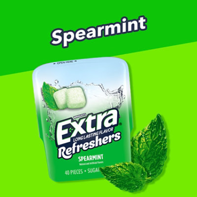 Extra Refreshers Sugar Free Chewing Gum Spearmint - 40 Count - Image 3