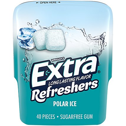 Extra Refreshers Sugar Free Chewing Gum Polar Ice - 40 Count - Image 2