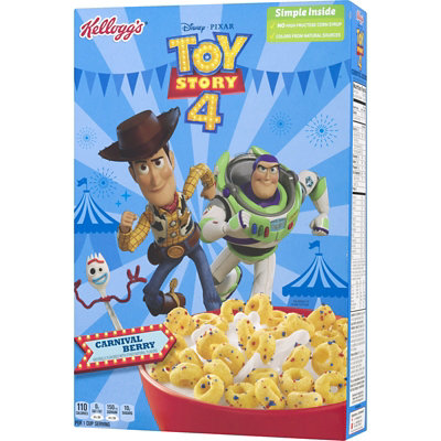 Kelloggs Disney Pixar Toy Story 4 Breakfast Cereal Carnival Berry Box - 9.9oz - Image 4