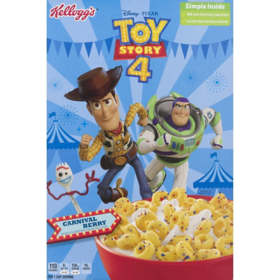 Kelloggs Disney Pixar Toy Story 4 Breakfast Cereal Carnival Berry Box - 9.9oz - Image 2