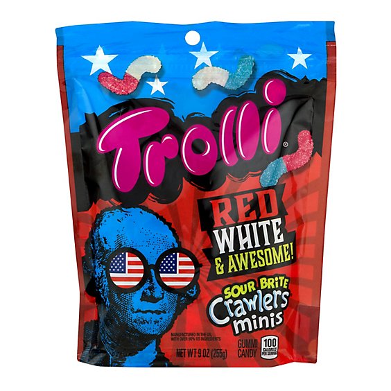 Trolli Candy Gummi Red White & Awesome - 9 Oz
