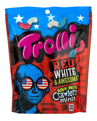 Trolli Candy Gummi Red White & Awesome - 9 Oz
