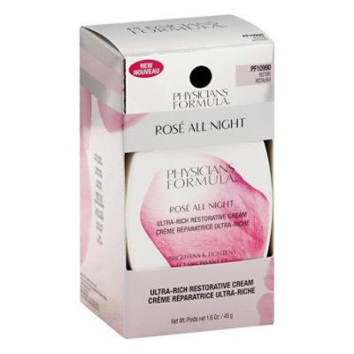 Physicians Formula Rose All Night Restorative Crm - 1.58 Oz