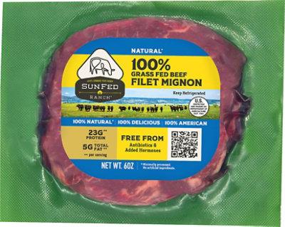 Sunfed Ranch Grass Fed Beef Filet - 6 Oz - Image 2