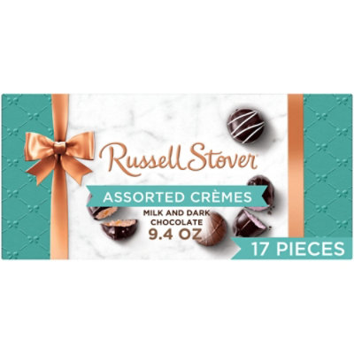 RUSSELL STOVER Assorted Crèmes Milk & Dark Chocolate Gift Box 17 Count - 9.4 Oz - Image 1