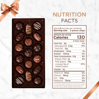 RUSSELL STOVER Assorted Crèmes Milk & Dark Chocolate Gift Box 17 Count - 9.4 Oz - Image 3