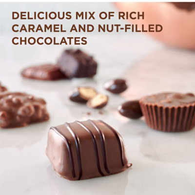 Russell Stover Caramels & Nuts In Milk & Dark Chocolate Gift Box - 9.4 Oz - Image 2