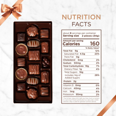 Russell Stover Caramels & Nuts In Milk & Dark Chocolate Gift Box - 9.4 Oz - Image 3