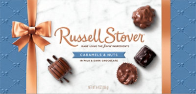 Russell Stover Caramels & Nuts In Milk & Dark Chocolate Gift Box - 9.4 Oz - Image 8