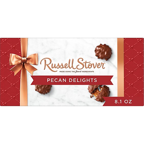 RUSSELL STOVER Pecan Delights Milk Chocolate Gift Box 9 Count - 8.1 Oz