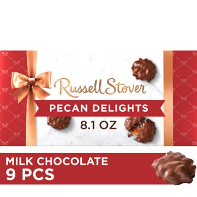 RUSSELL STOVER Pecan Delights Milk Chocolate Gift Box 9 Count - 8.1 Oz - Image 1