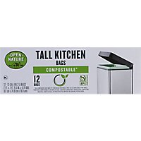 Open Nature Trash Bags Compostable Kitchen - 12 Count - Image 2