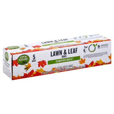 Open Nature Trash Bags Compostable Lawn & Leaf - 5 Count