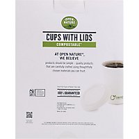 Open Nature Cups Hot W/Lids Compostable - 12 Count - Image 5