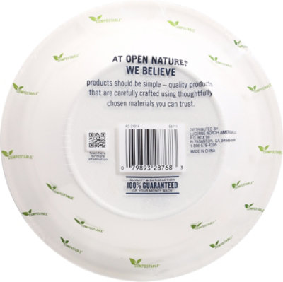 Open Nature Bowls Compostable - 20 Count - Image 5