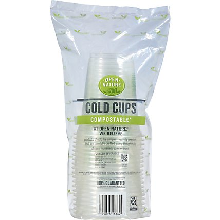 Open Nature Cups Cold Compostable - 20 Count - Image 5