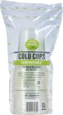 Open Nature Cups Cold Compostable - 20 Count - Image 3