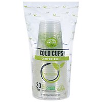 Open Nature Cups Cold Compostable - 20 Count - Image 1