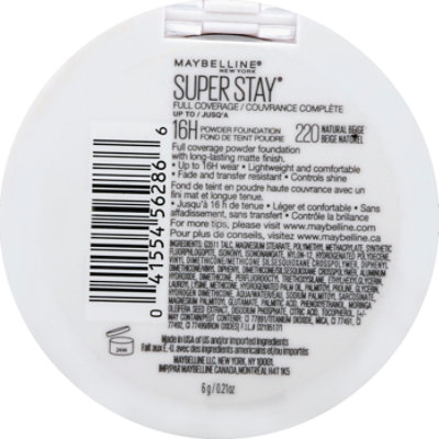 Maybel Superstay Powder Nat Beige - 0.18 Oz - Image 3