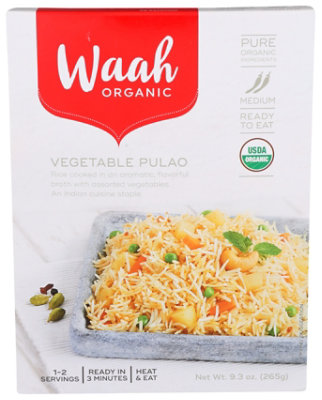 Waah Orga Meal Veg Pulao Org - 10.58 Oz