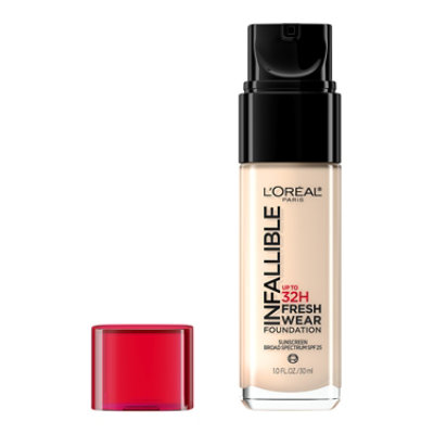 L'Oreal Paris Infallible Pearl Up to 24 Hour Lightweight Fresh Wear Foundation - 1 Oz - Image 1