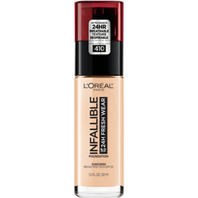L'Oreal Paris Infallible Up to 32 Hour Fresh Wear Lightweight Ivory Liquid Foundation - 1 Fl. Oz. - Image 1
