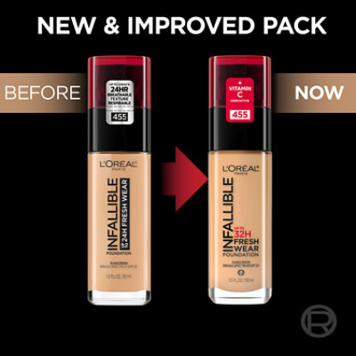 L'Oreal Paris Infallible Up to 32 Hour Fresh Wear Foundation Lightweight Vanilla - 1 Fl. Oz. - Image 3