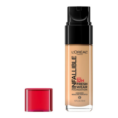L'Oreal Paris Infallible Up to 32 Hour Fresh Wear Natural Buff Foundation - 1 Fl. Oz. - Image 1