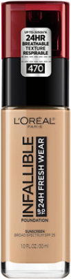 L'Oreal Paris Infallible Radiant Honey Up to 24 Hour Lightweight Fresh Wear Foundation - 1 Oz