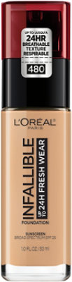 L'Oreal Paris Infallible Radiant Sand Up to 24 Hour Lightweight Fresh Wear Foundation - 1 Oz