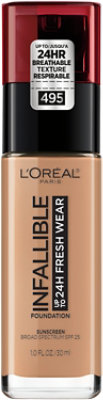 L'Oreal Paris Infallible Amber Up to 24 Hour Lightweight Fresh Wear Foundation - 1 Oz