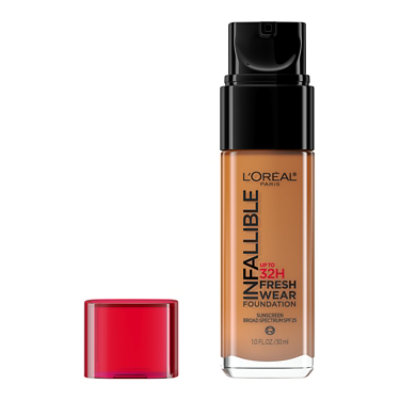 L'Oreal Paris Infallible Hazelnut Up to 24 Hour Lightweight Fresh Wear Foundation - 1 Oz