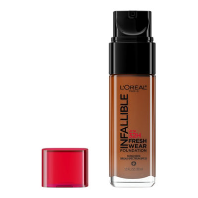 L'Oreal Paris Infallible Up to 32 Hour Fresh Wear Foundation Lightweight Deep Golden - 1 Fl. Oz. - Image 1