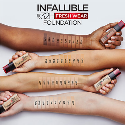 L'Oreal Paris Infallible Up to 32 Hour Fresh Wear Foundation Lightweight Deep Golden - 1 Fl. Oz. - Image 4