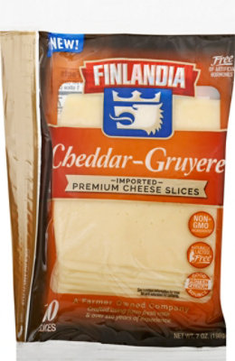 Finlandia Cheddar-Gruyere Imported Slice - 7 Oz - Image 2