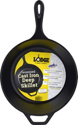 Lodge Cast Iron Deep Skillet 10.25in - Each - Image 2