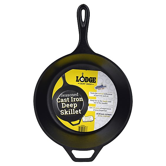 Lodge Cast Iron Deep Skillet 10.25in - Each