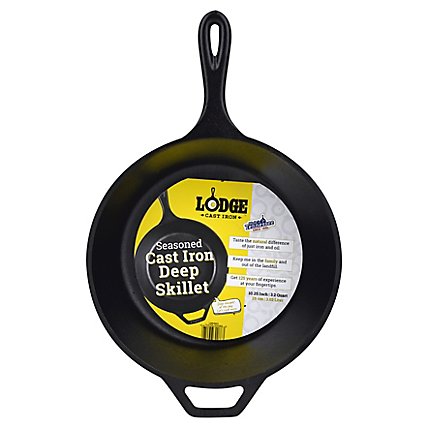 Lodge Cast Iron Deep Skillet 10.25in - Each - Image 1