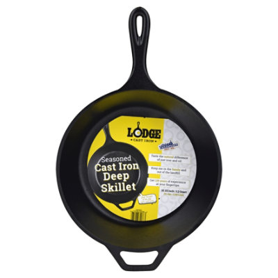 Lodge Cast Iron Deep Skillet 10.25in - Each - Tom Thumb